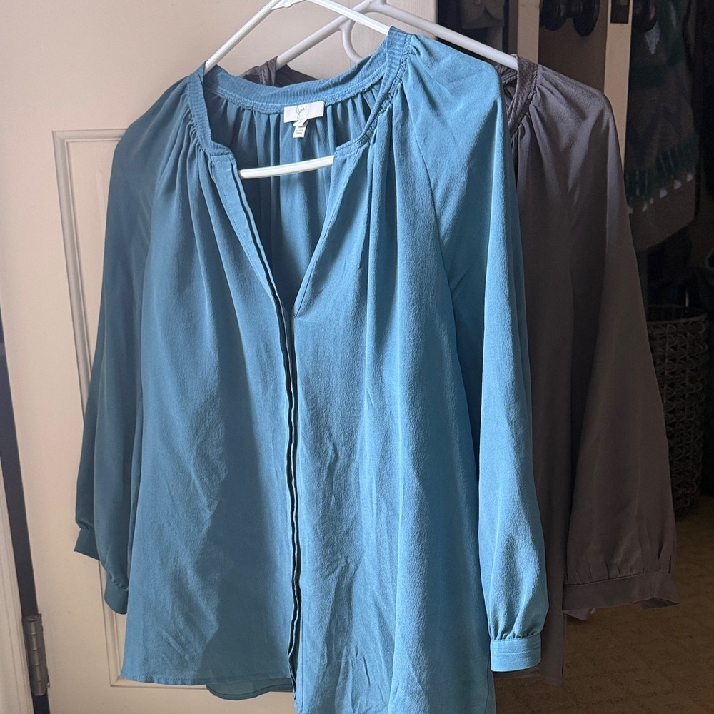 Set of 2 Joie 100% silk tops!